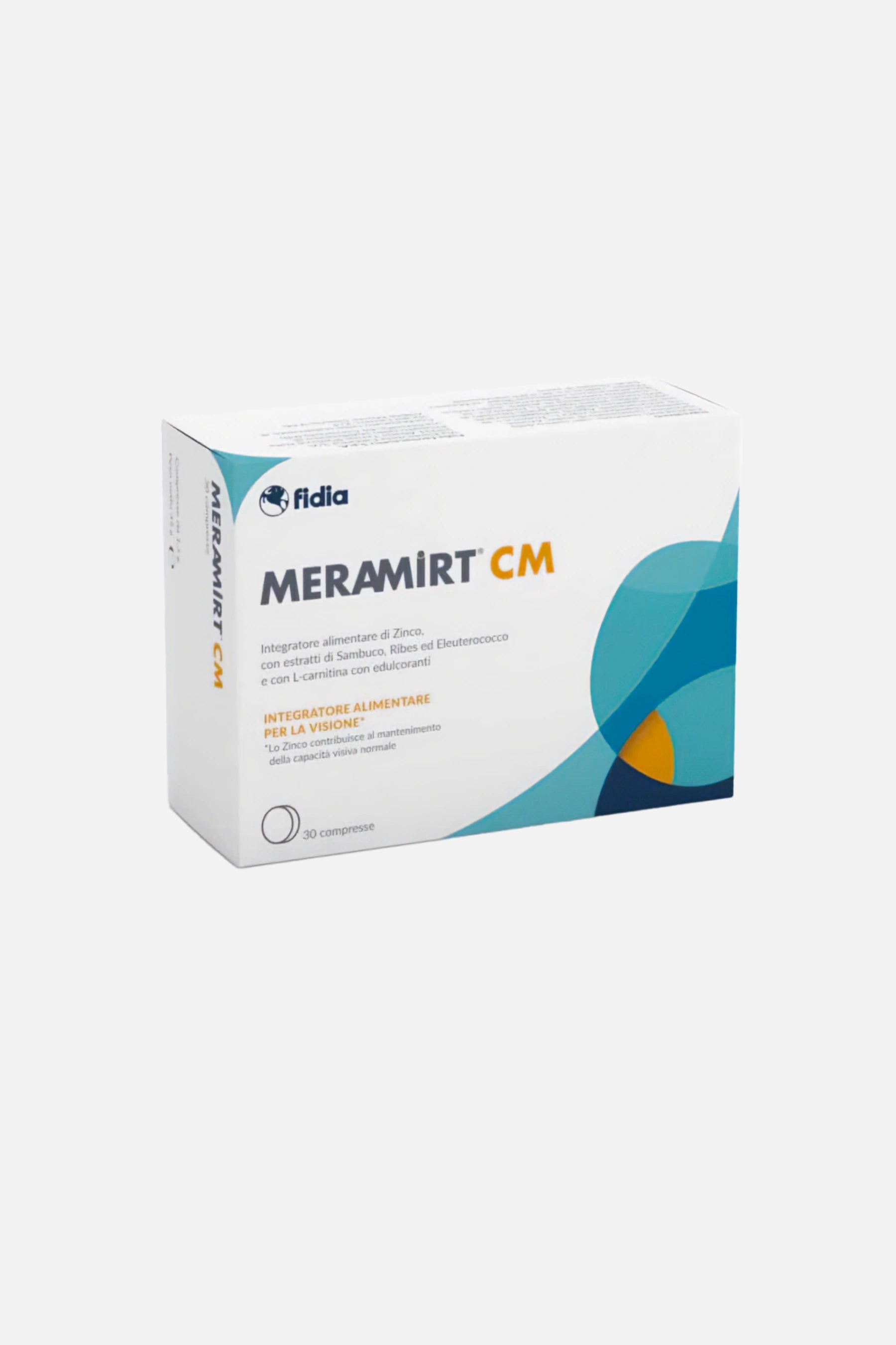 MERAMIRT CM – Integratore per la vista con citicolina, luteina, zeaxantina, vitamina B12, sambuco e ribes nero