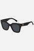 Occhiali da sole Tommy Hilfiger TH 2051/S 807IR, montatura nera con lenti grigio scuro.