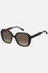 Occhiali da sole Tommy Hilfiger TH 2105/S 7YQHA, montatura nera opaca con lenti marrone sfumato.