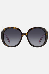 Occhiali da sole Tommy Hilfiger TH 2106/S 086/9O misura 54, montatura tartaruga scura e lenti grigio scuro.