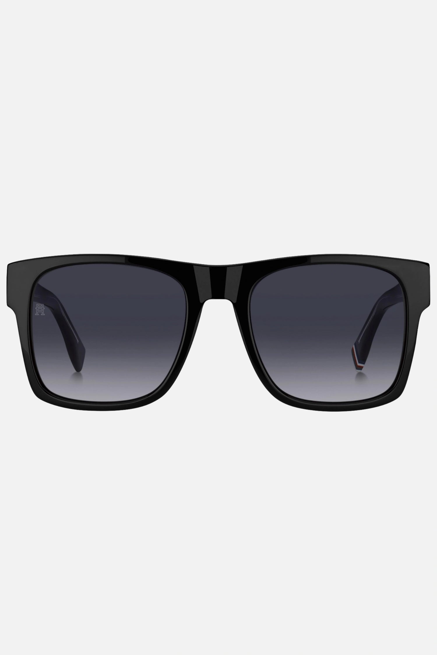 Occhiali da sole Tommy Hilfiger TH 2118/S 807/9O misura 53, montatura nera e lenti grigio sfumate.