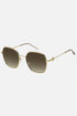 Occhiali da sole Tommy Hilfiger TH 2150/S 84EHA, montatura oro con lenti marrone sfumato.