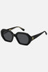Occhiali da sole Tommy Hilfiger TH 2155/S 807IR, montatura nera lucida con lenti grigio scuro.
