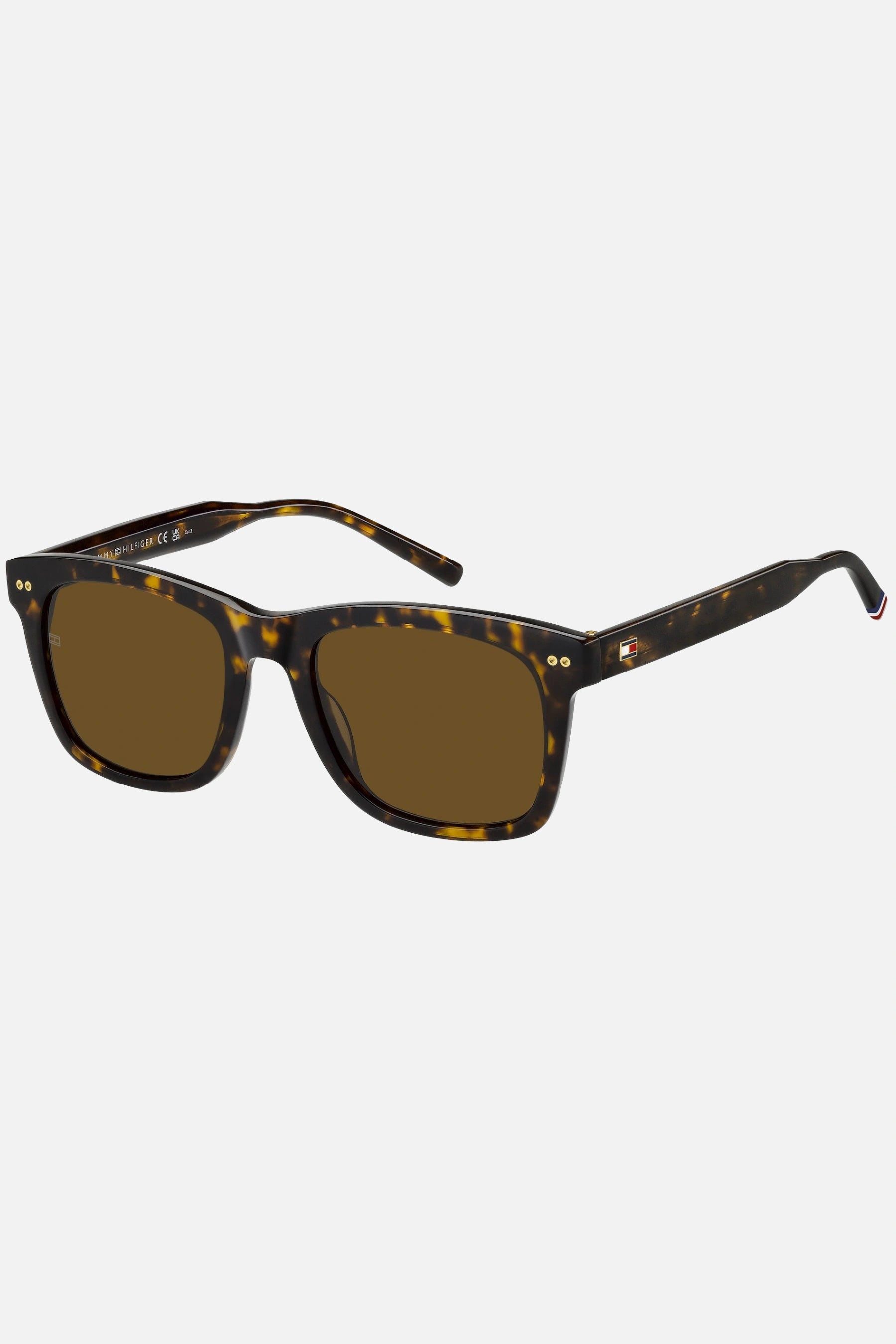 Occhiali da sole Tommy Hilfiger TH 2184/S 08670, montatura tartarugato con lenti verde scuro.