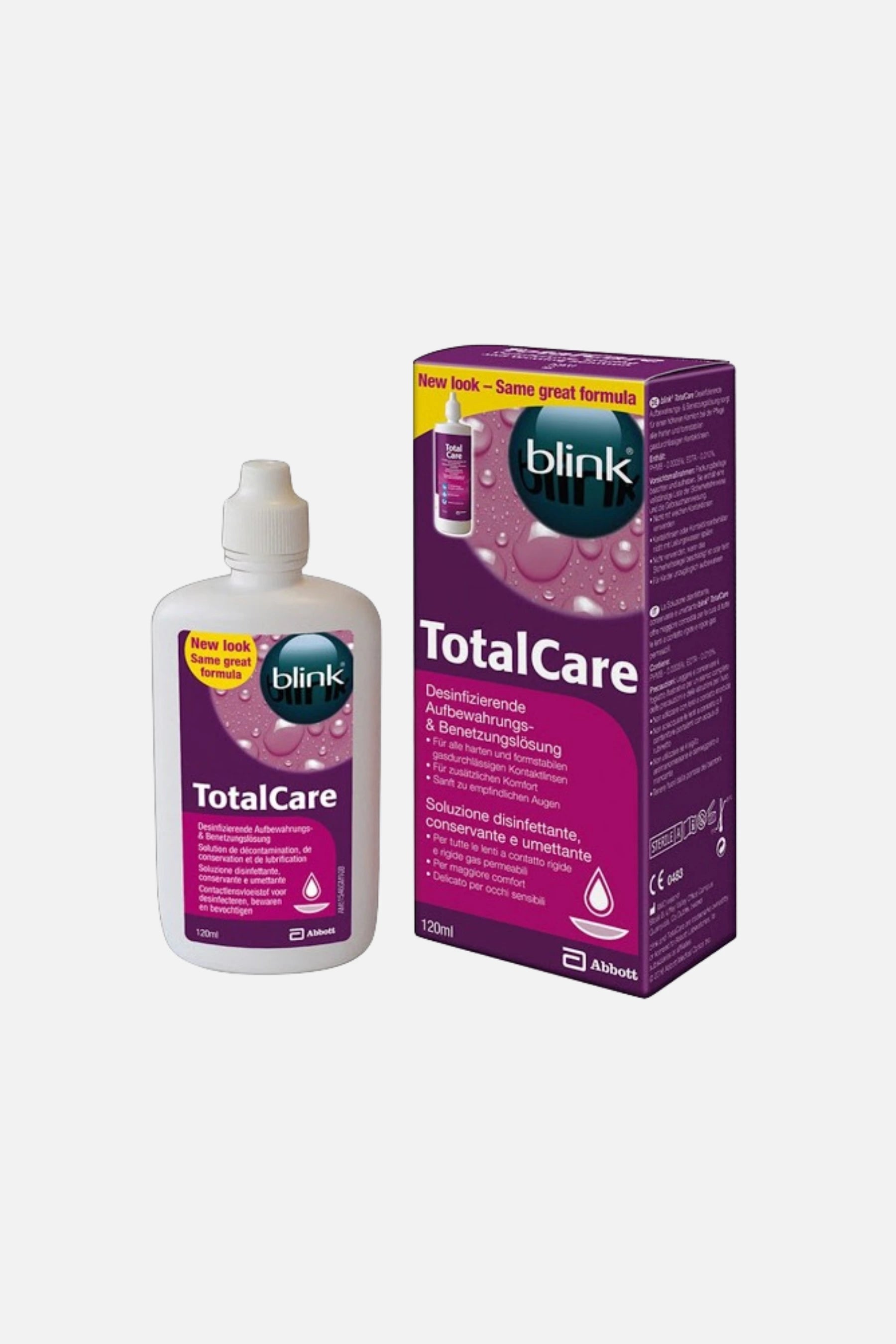 TotalCare Soluzione Conservante 120ml - Disinfezione e Idratazione per Lenti RGP - Ottica Paoletti Foto