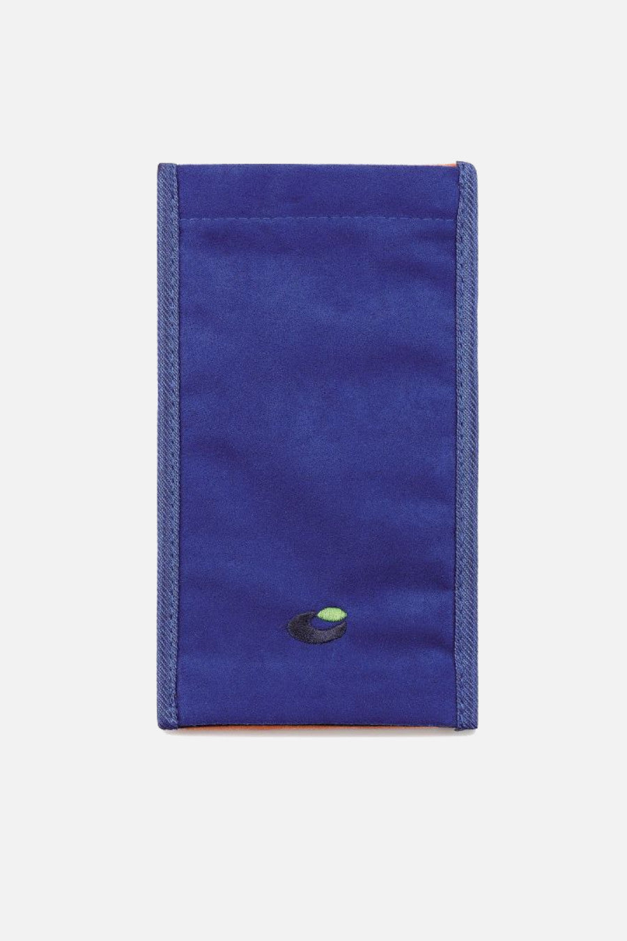 Astuccio Clic-Clac Centro Style per contenere due occhiali, in tessuto bicolore con chiusura clic-clac.