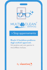 Multiclean ANTIFOG pulitore per lenti antirflesso 20 ml