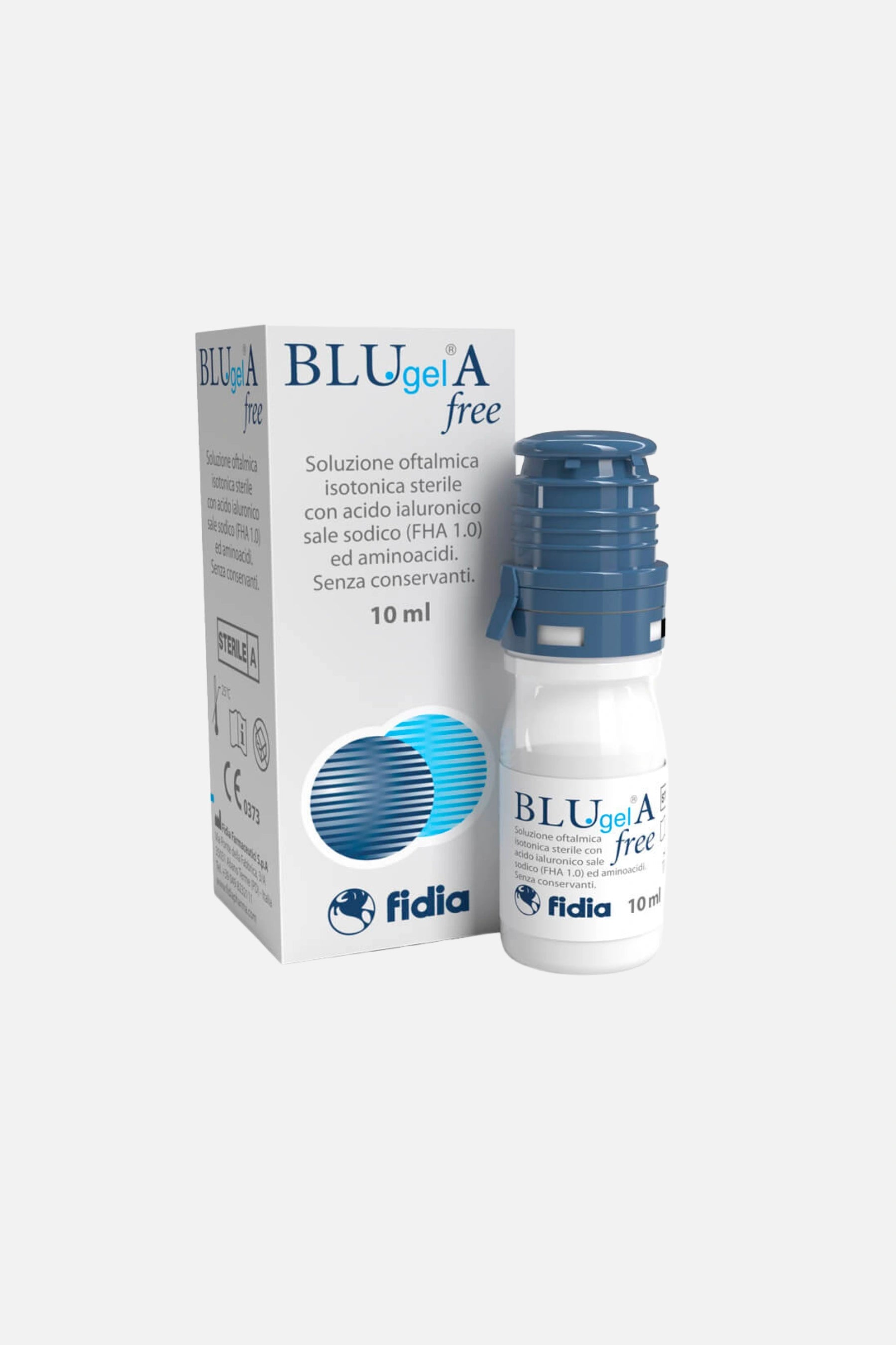 Blu Gel A Free Collirio Acido Ialuronico 0,3% - 10ml - Ottica Paoletti Foto