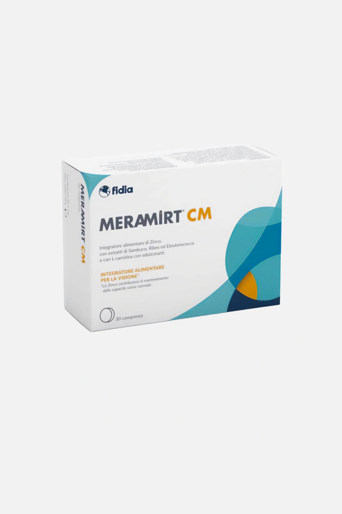 MERAMIRT CM – Integratore per la vista con citicolina, luteina, zeaxantina, vitamina B12, sambuco e ribes nero