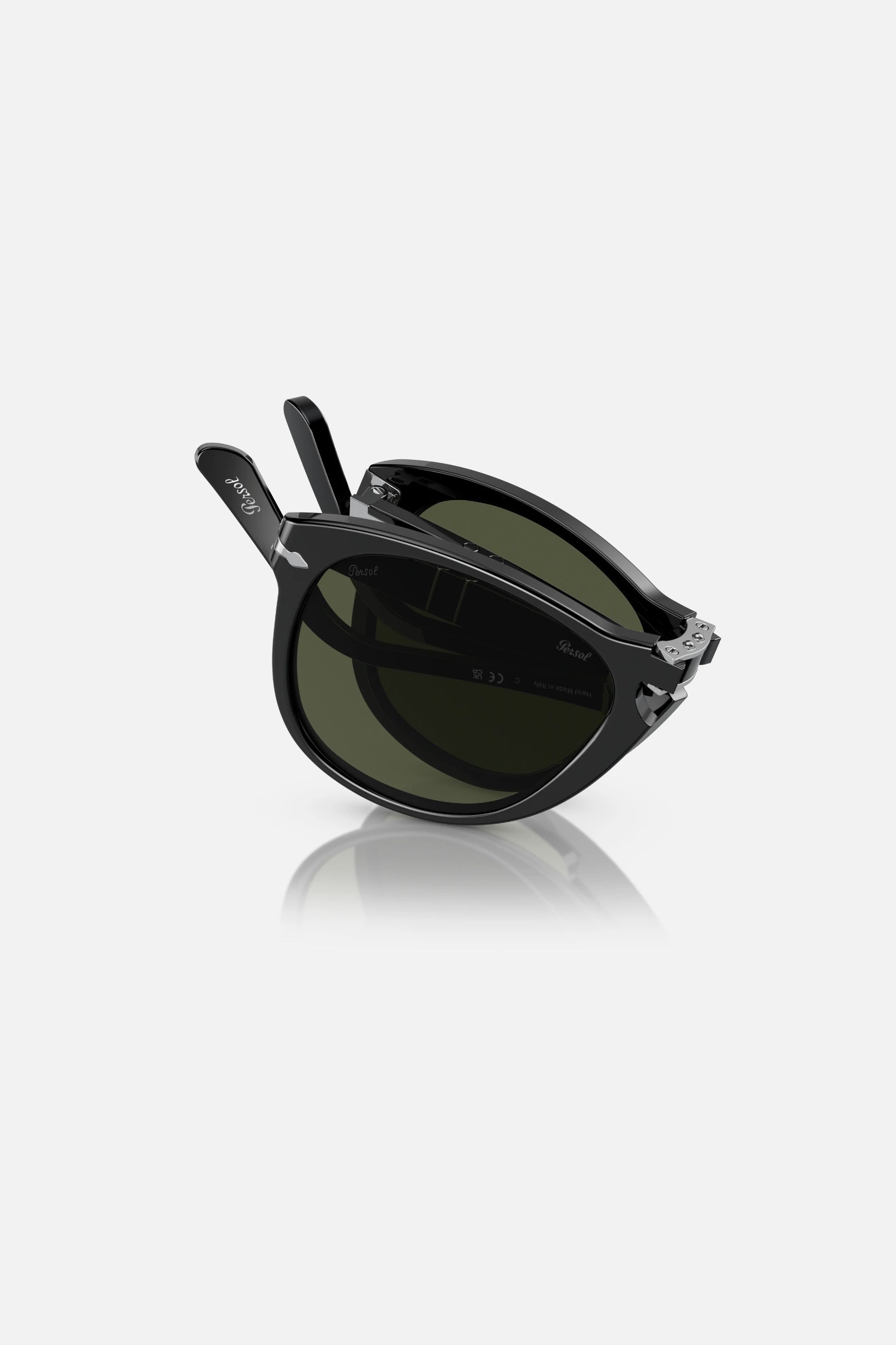 Persol PO714 95/31 54 - 21 - Occhiali da Sole Folding Neri con Lenti Verdi - Ottica Paoletti Foto