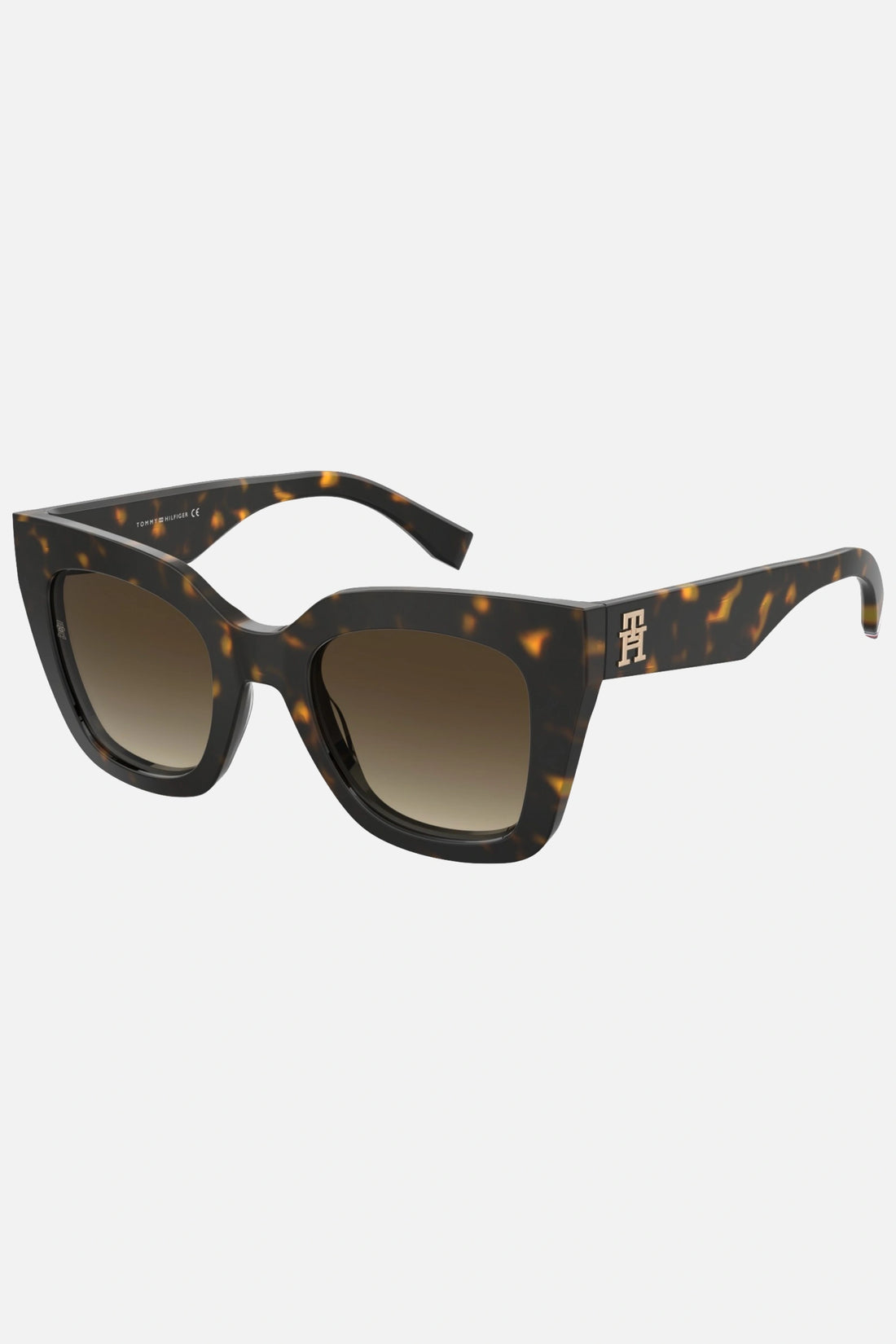 Occhiali da sole Tommy Hilfiger TH 2051/S 086/HA, montatura tartarugata con lenti marrone sfumato.