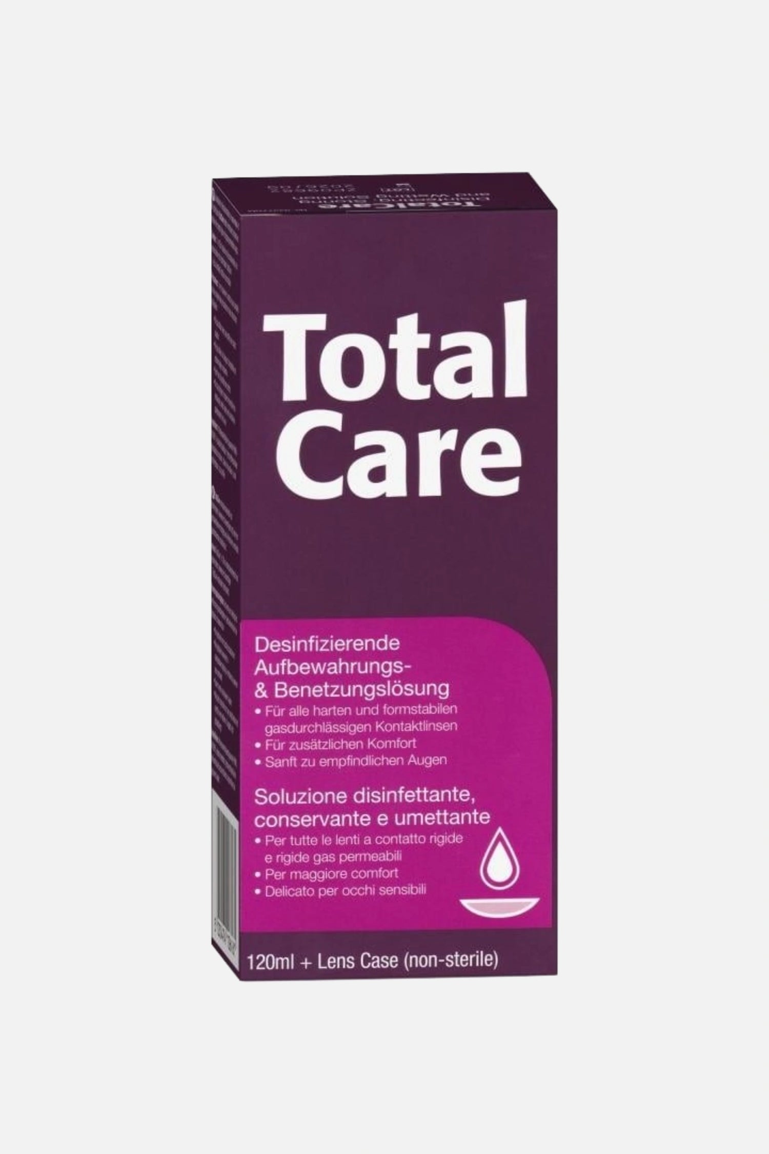 TotalCare Soluzione Conservante 120ml - Disinfezione e Idratazione per Lenti RGP