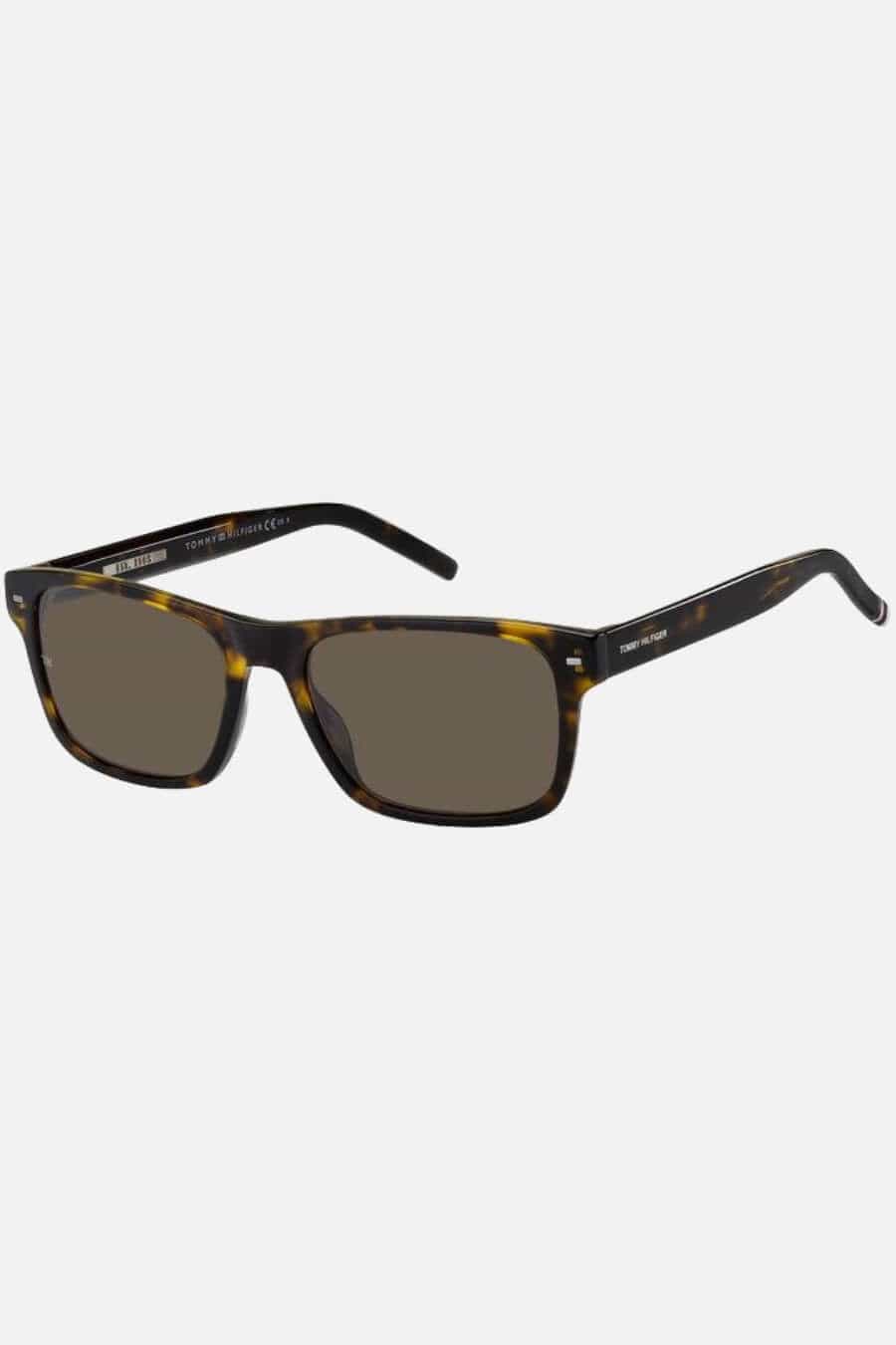 Occhiali da sole Tommy Hilfiger TH 1794/S 08670, montatura tartarugato scuro con lenti marrone.